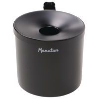 Cendrier mural noir en acier anti-feu avec couvercle étouffoir - 1.5L - Image 6