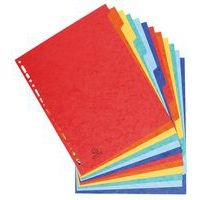 Intercalaire carte lustrée XXL 12 position - Image principale