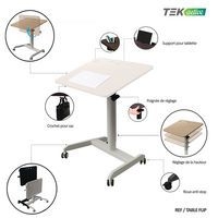 Table réglable assis-debout inclinable mobile FLIP -Tek active - Image 4