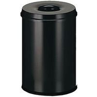 Poubelle antifeu Manutan - 20 L à 110 L - Noir ou Gris - Manutan Expert - Image 2