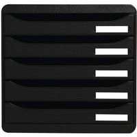 Module de classement Big Box Plus noir 5 Tiroirs - Exacompta - Image 2