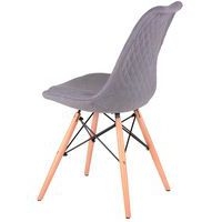 Lot de 4 chaises Lindy pieds bois naturel  Somcasa - Image 5