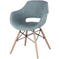 Lot de 4 fauteuils Nadine pieds bois naturel  Somcasa - Image principale