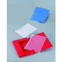 Chemise 390g à élastiques pour format A4 carte lustrée - Rouge (Paquet de 10) - Image principale