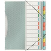 Trieur 12 compartiments 24x33 cm polypropylène couleur - Image principale