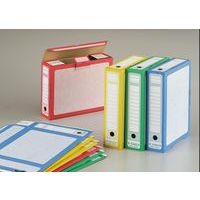 Lot de 10 boites archives dos de 8 cm couleurs assorties pour format A4 - Image principale