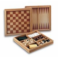 Coffret bois '3 jeux en 1' - Image principale