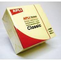 Cube 400 feuilles de notes repositionnables 75x75 mm jaune - Image principale