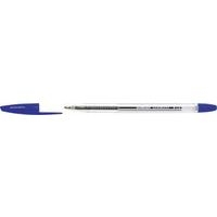 Stylo bille pointe moyenne corps transparent - bleu - Image principale