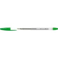 Stylo bille pointe moyenne corps transparent - vert - Image principale