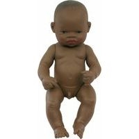 Bébé africain garçon 32 cm sans cheveux - Image principale