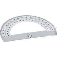 Rapporteur cristal plastique en degrés 12 cm - Image principale