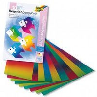 Pochette 10 feuilles arc-en-ciel 23 x 32 cm - Image principale