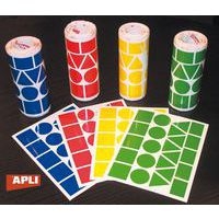 Ensemble de 4 rouleaux de gommettes géométriques - Image principale