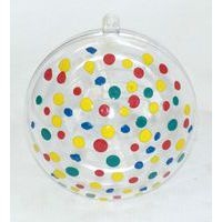 Boule de noël plastique Ø 80 mm (Lot de 6) - Image principale