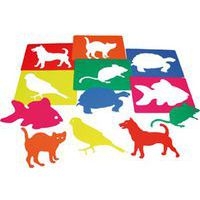 Valisette 6 pochoirs - les animaux familiers - Image principale