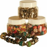 Ensemble 3 pots de 100 gr de perles bijoux assortis - Image principale