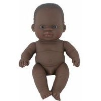 Bébé africain garçon 21 cm sans cheveux - Image principale