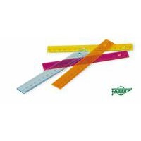 Boite de 36 règles plates étroites 16 cm couleurs assorties - Image principale