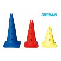 Lot de 6 cônes multifonctions hauteur 30 cm avec 2 trous sur 4 côtés - Image principale