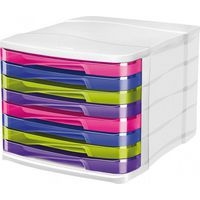 Bloc 8 tiroirs 37x30x27 cm 250 feuilles A4 par tiroir. h du tiroir: 2,7cm - Multicolore - Image principale