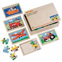 Coffret de 10 puzzles thème transport - Image principale