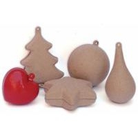 Ensemble de 24 objets en carton recycle à décorer - Image principale