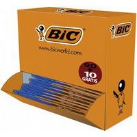 Stylo bille pointe fine Bic (Pack collectivité de 100) bleu - Image principale