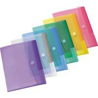 Assortiment de 12 pochettes avec bande agrippante couleurs assorties 31.6 x 24 cm - Image principale