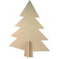 Sapin à décorer. Dim 150 x 200 mm (Lot de 6) - Image principale
