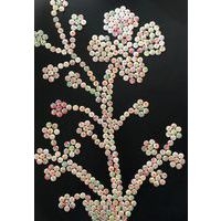 Sachet 150 boutons bois assortis ' fleurs ' - Image principale