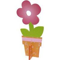 Fleur 3D sur socle 200 x 96 x 57 mm (Lot de 6) - Image principale