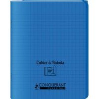 Cahier avec rabats 96 pages seyes, format 24 x 32 cm Polypropylène - Bleu - Image principale