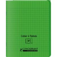 Cahier avec rabats 96 pages seyes, format 24 x 32 cm Polypropylène - Vert - Image principale