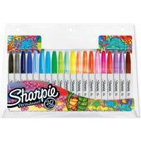 Pochette 20 Sharpie pochette marqueurs permanents, pointe ogive 0.9 mm, assortiment de couleurs - Image principale