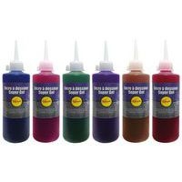 Lot de 6 flacons 200 ml encre à dessiner gel Pichon couleurs assorties - Image principale