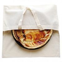 Sac à tarte en coton naturel à peindre ou à décorer 40 x 40 cm (Lot de 10) - Image principale
