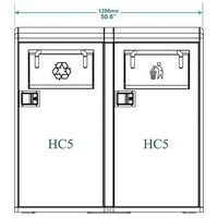 Double poubelle connectée Bigbelly avec compacteur - Image 3