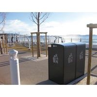 Double poubelle connectée Bigbelly avec compacteur - Image 4