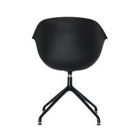 Lot de  2 Fauteuils Moon pied Noir coque polypro Noir - Image 3