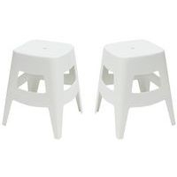 Lot de  5 Tabourets Bas Bellini Blanc - Image 2