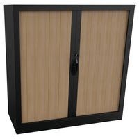 Armoire métal Classique hauteur 135 cm rideaux PVC classé au feu M1 Acial - Image 4