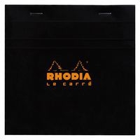 Bloc agrafé noir petits carreaux - Rhodia - Image principale