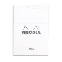 Bloc agrafé blanc ligné - Rhodia - Image principale