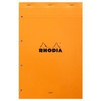 Bloc agrafé orange N 20 21x31,8 cm 80g perforation 4 trous - Image principale