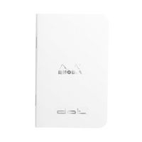 Carnet piqué blanc dot 7,5x12 cm 48p non détachables 80g - Image principale