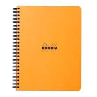 Notebook reliure intégrale orange 16x21 cm 160 pages 5x5 - Image principale