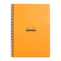 Notebook reliure intégrale orange A4+ 5x5 cadre en-tête - Image principale