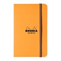Carnet orange souple élastique ligné + cadre en-tête - Rhodia - Image principale