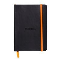 Rhodiarama carnet souple noir A6 144 pages ligné 90g - Image principale
